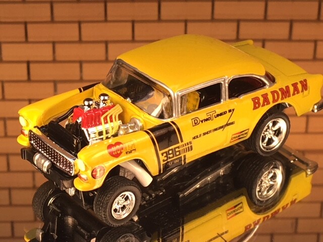 55 Chevy Gasser Badman Water Slide Decals 1:64, 1:43, 1:32, 1:24 or 1:18 scale