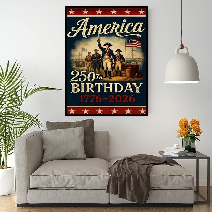 4th of July Diamond Art Kits for Adults American 250 Th Birthday Diamond Pain…