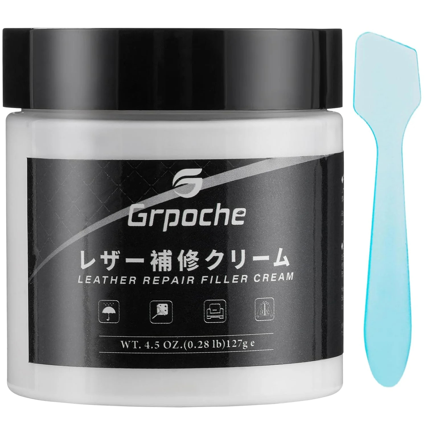 Leather Filler or Repairing Holes, Tears, For Leather Car Seats,(100Ml)