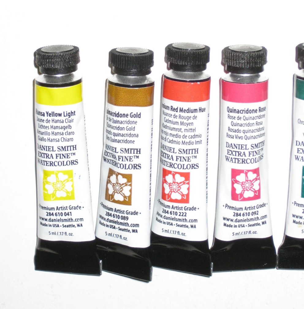7 Lot Daniel Smith Extra Fine Artist Watercolor paint 5ml tubes ~ Free Shipping