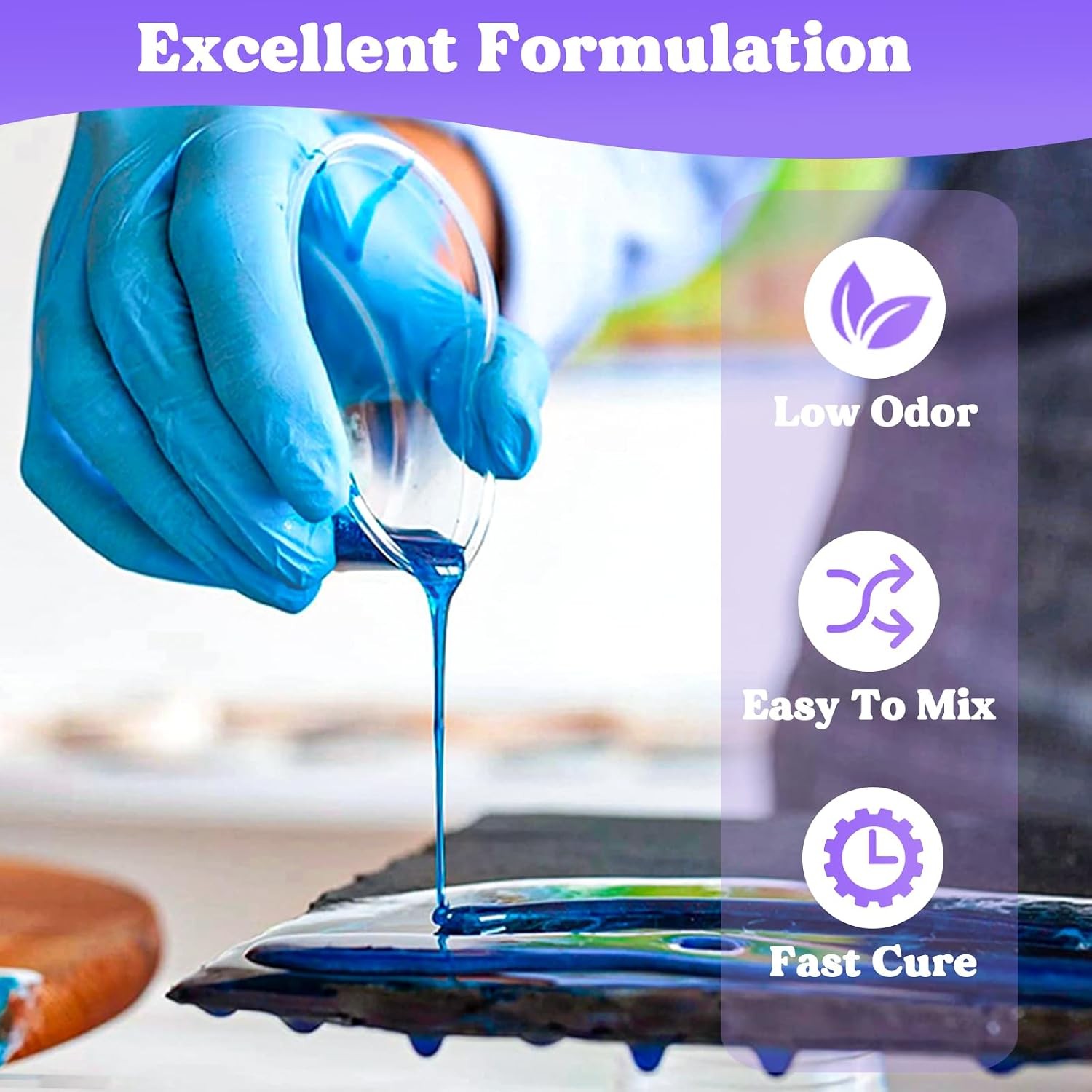 1/2 Gallon Epoxy Resin Kit, Crystal Clear for Art, Jewelry, Crafts