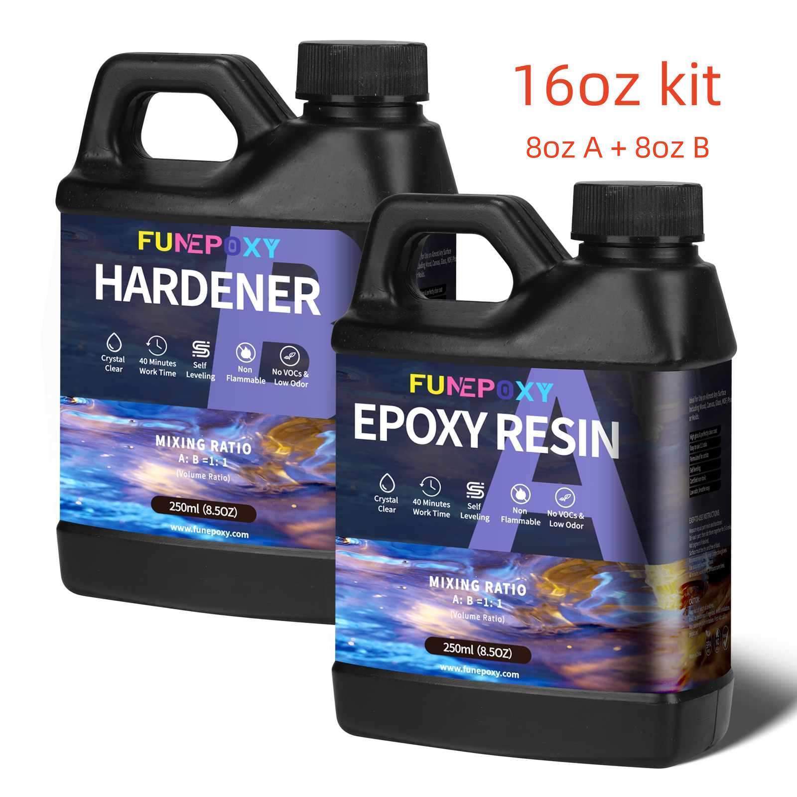 Deep Pour Epoxy Resin for River Table Crystal Clear Bubble Free Casting Resin