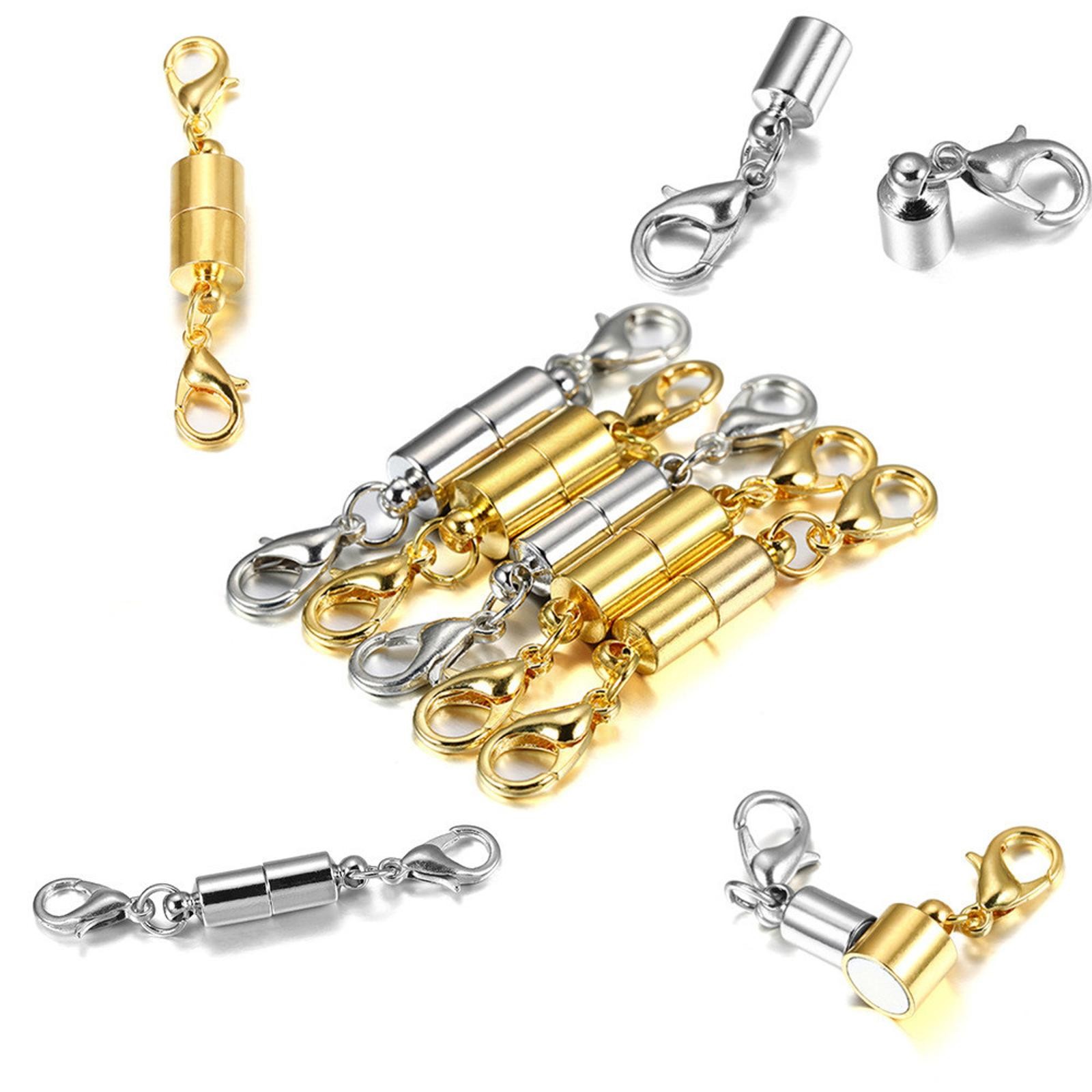 24Pcs Metal Strong Magnetic Clasps Connectors For Jewelry Necklace Making A
