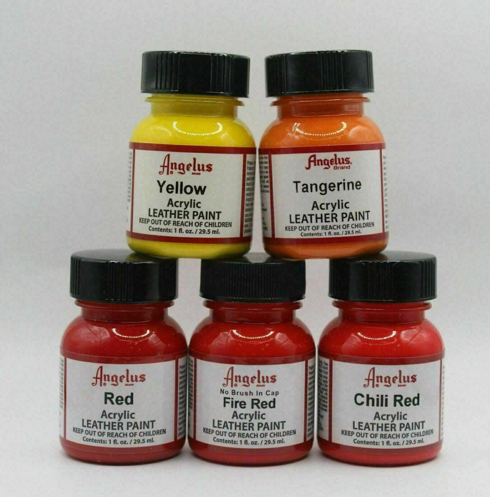 Angelus Acrylic Leather Paint Waterproof Sneaker Paint 1oz – 82 Colors Available