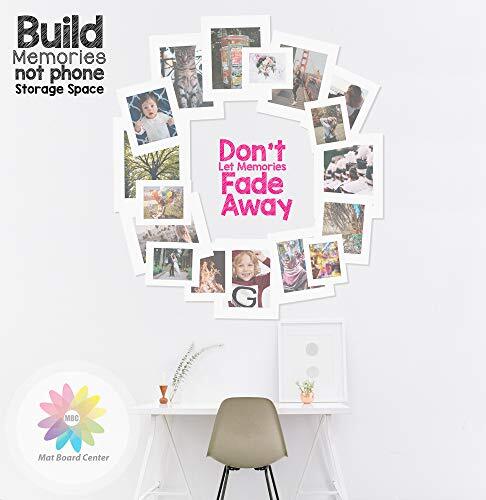 Pack of 25 Uncut Mat Boards Assorted Colors Full Sheet for DIY Frames Crafts