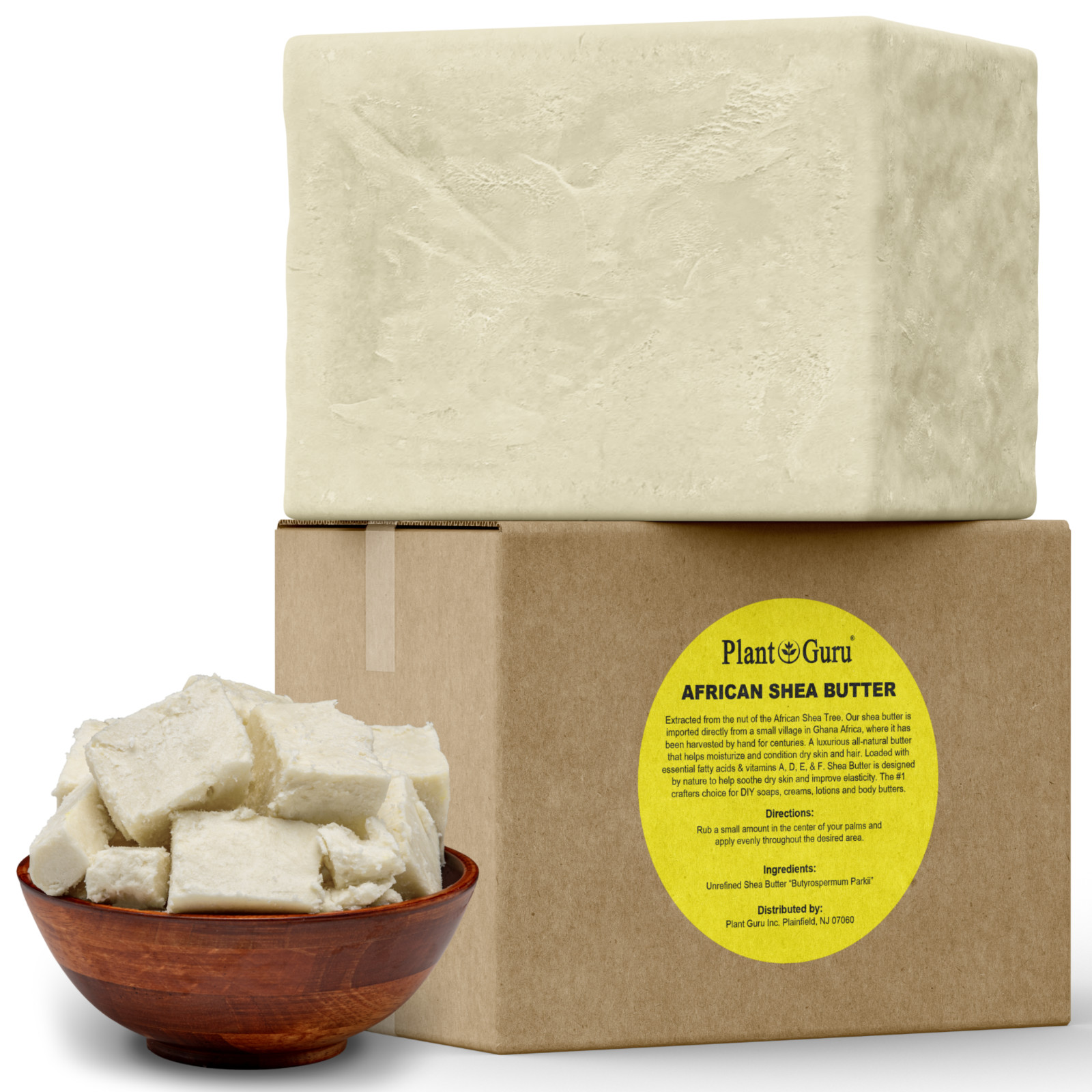 Raw African Shea Butter 5 lbs 100% Pure Natural Organic Unrefined Bulk Wholesale