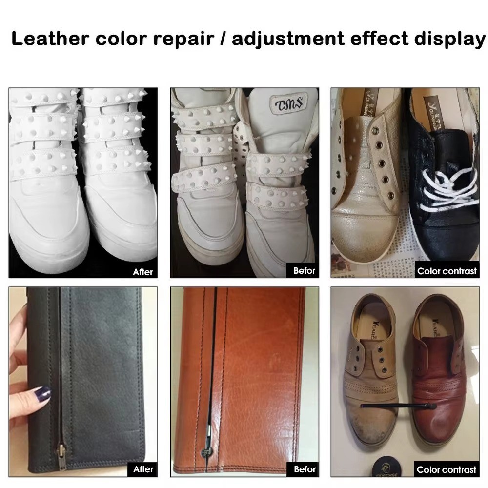 Leather Repair Cream Gel Kit Filler Restore Car Seat Sofa Scratch Holes Advanced