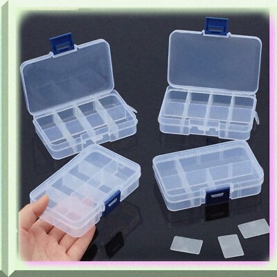 10-Pack Compact Jewelry and Bead Organizer