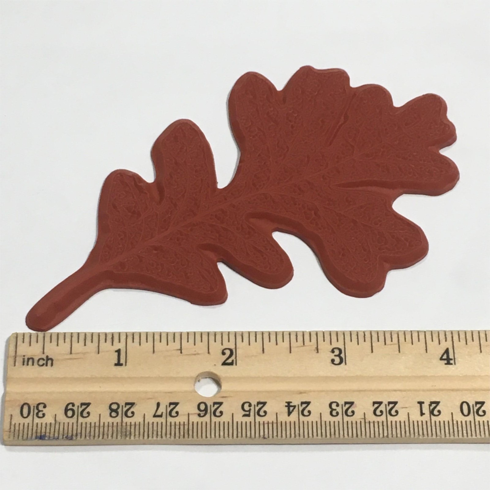 Life Size OAK Leaf DETAILED Rubber Stamp UNMOUNTED Meer Image UM Nature Foliage
