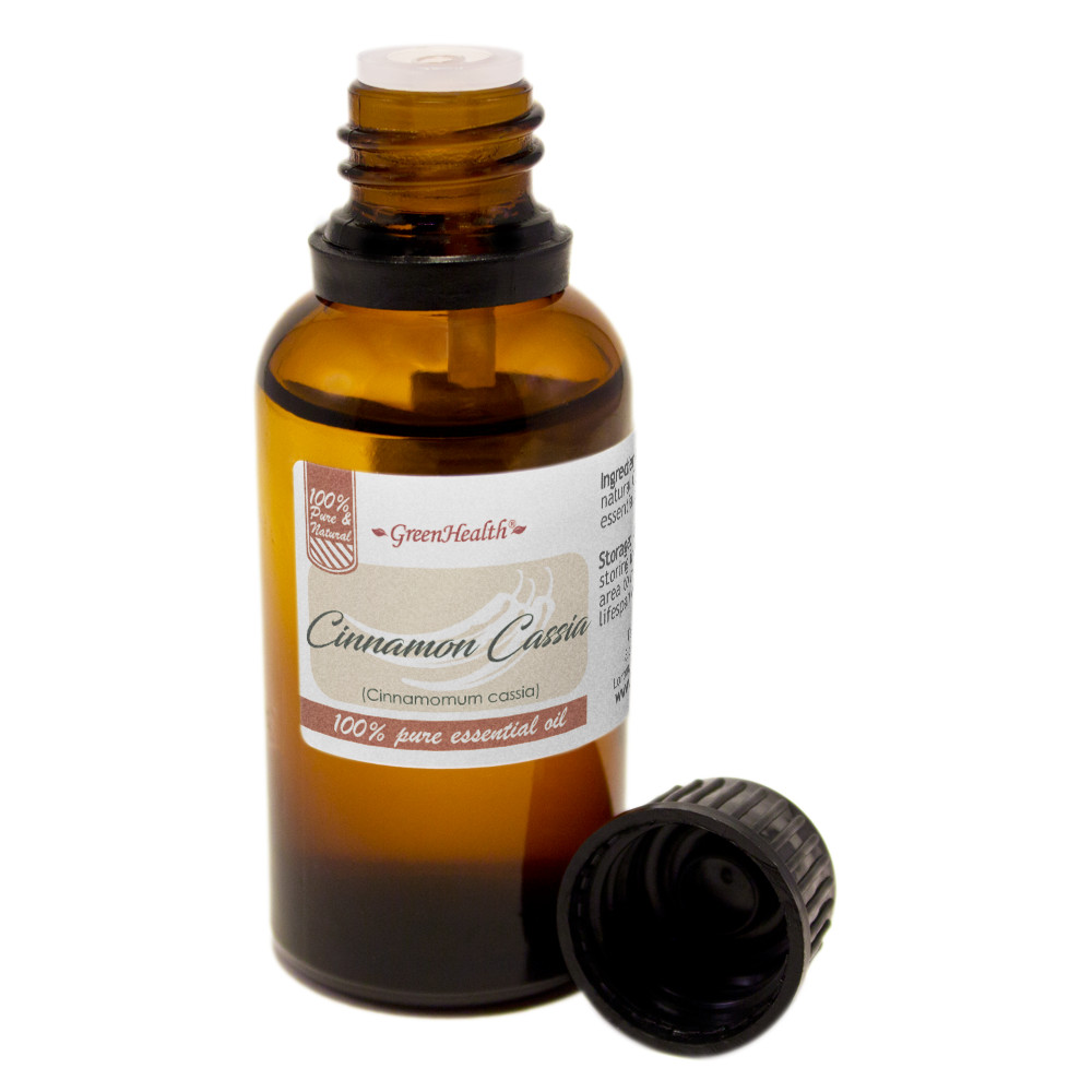 1 fl oz Cinnamon (Cassia) Essential Oil (100% Pure & Natural) – GC-MS Tested