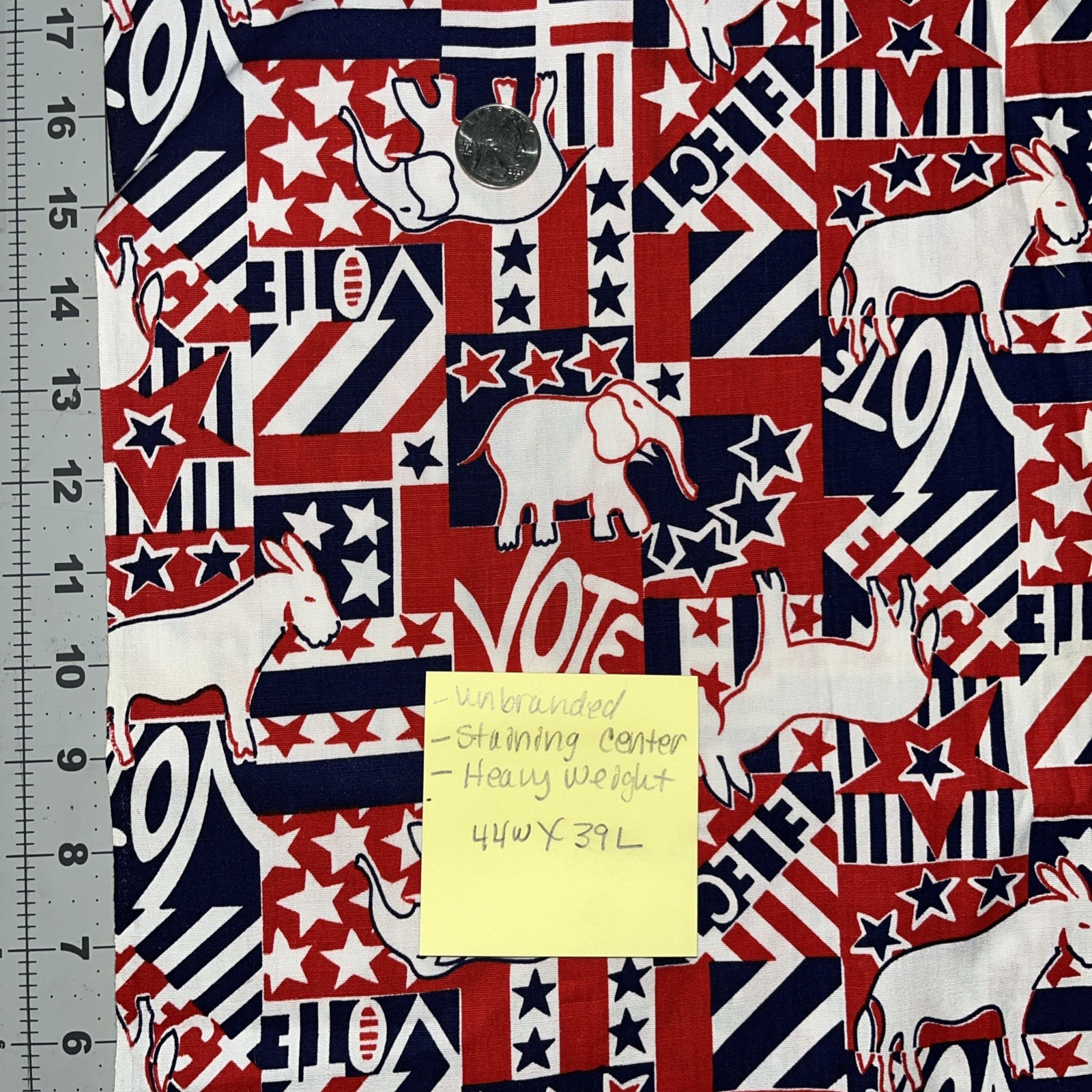 Lot of Vtg Modern Quilting Cotton Fabric aprx 7 yds & 2.5 lbs Patriotic July 4th