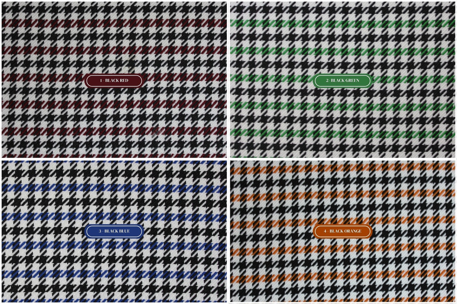 PORSCHE “Pepita” Seating Fabric Car Upholstery MultiColor Houndstooth BMW -Foam