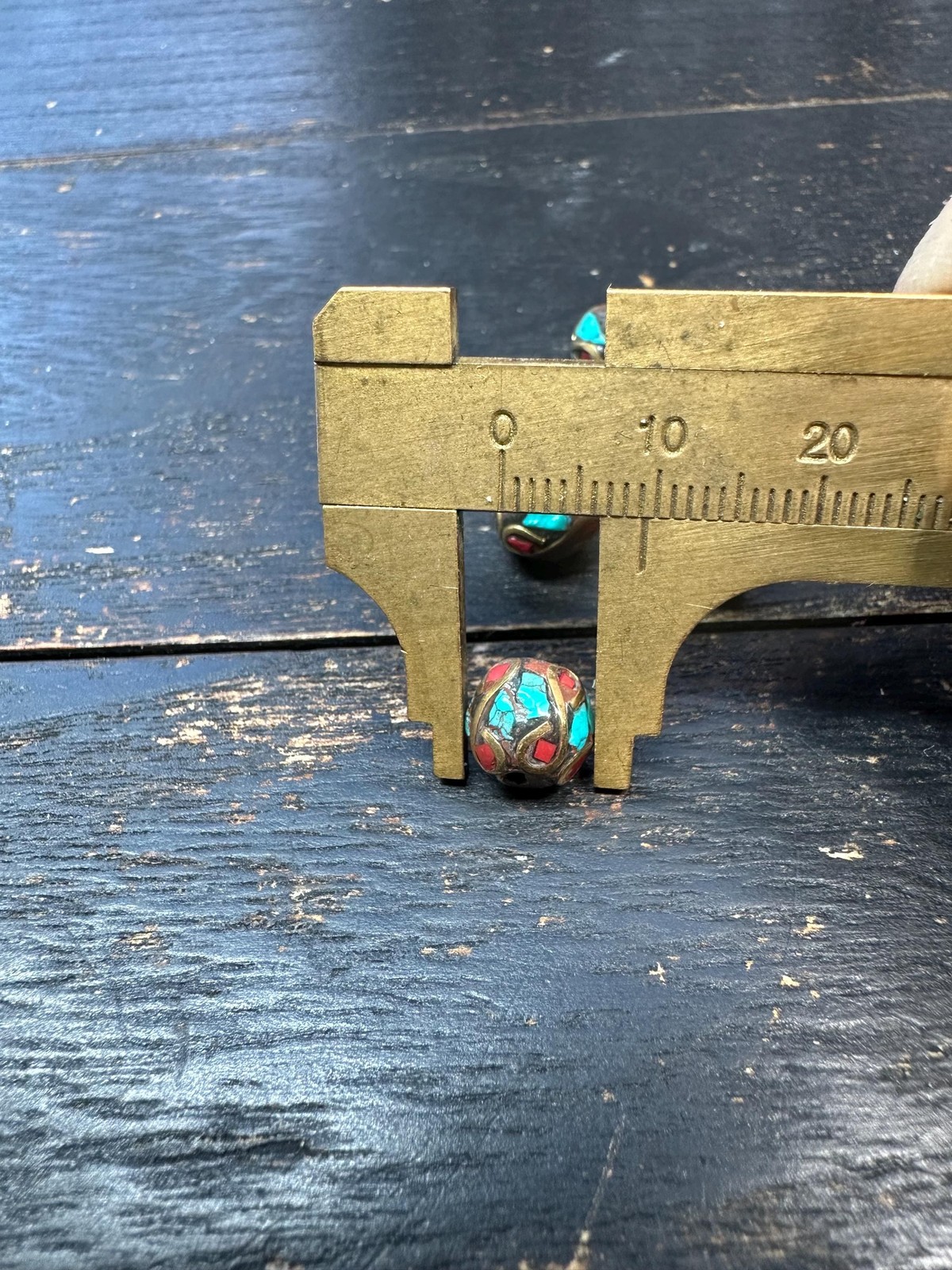 Nepal Tibetan Handmade Turquoise Coral Beads, Artisan Jewelry Supplies, Boho Cr