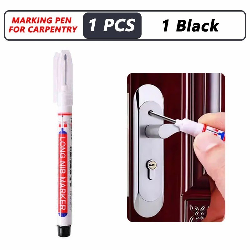 Long Head Deep Hole Marker Pens 8PCS Long Nib Marker 20mm Quick Dry Waterproof