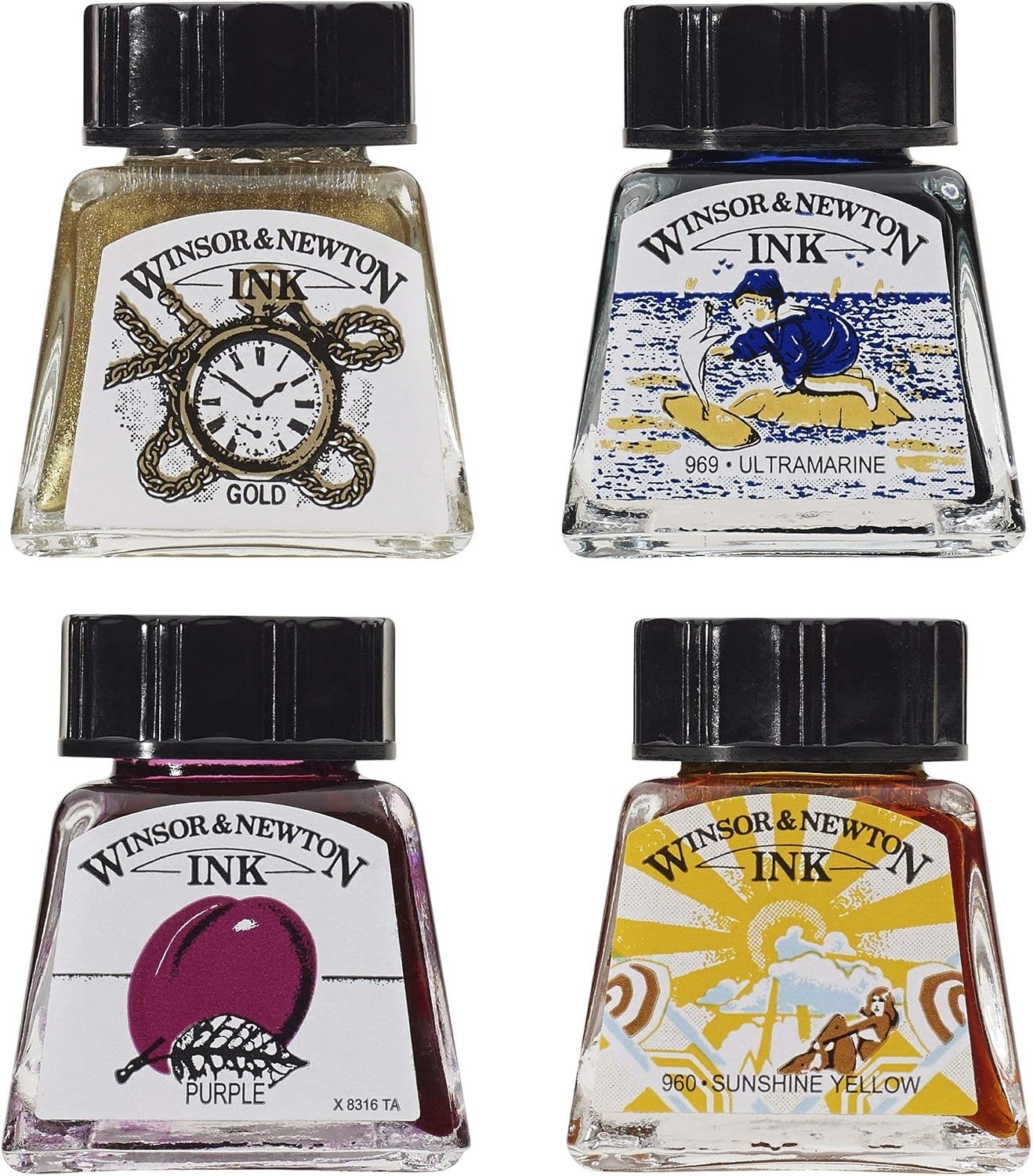 Viridian Drawing Ink, 14ml Bottle, Acrylic, Multicolor