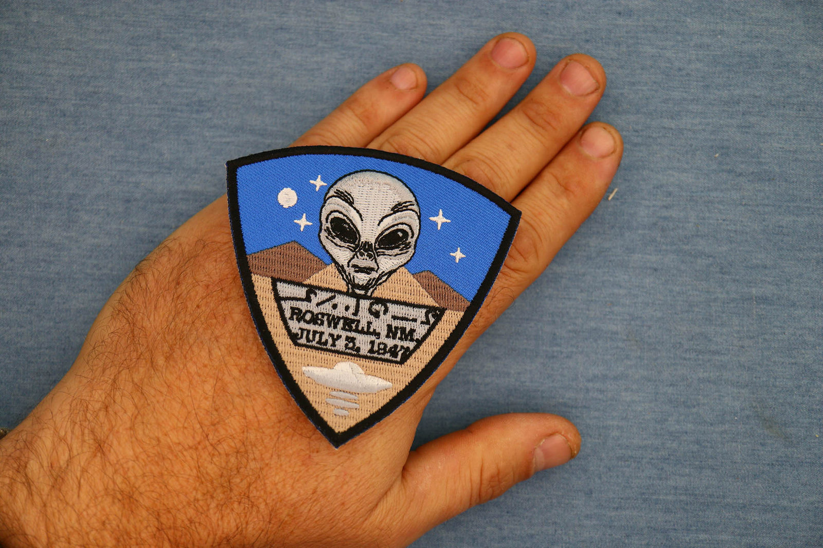 Roswell New Mexico Alien Patch – 3.5×3.6 inch – P7770