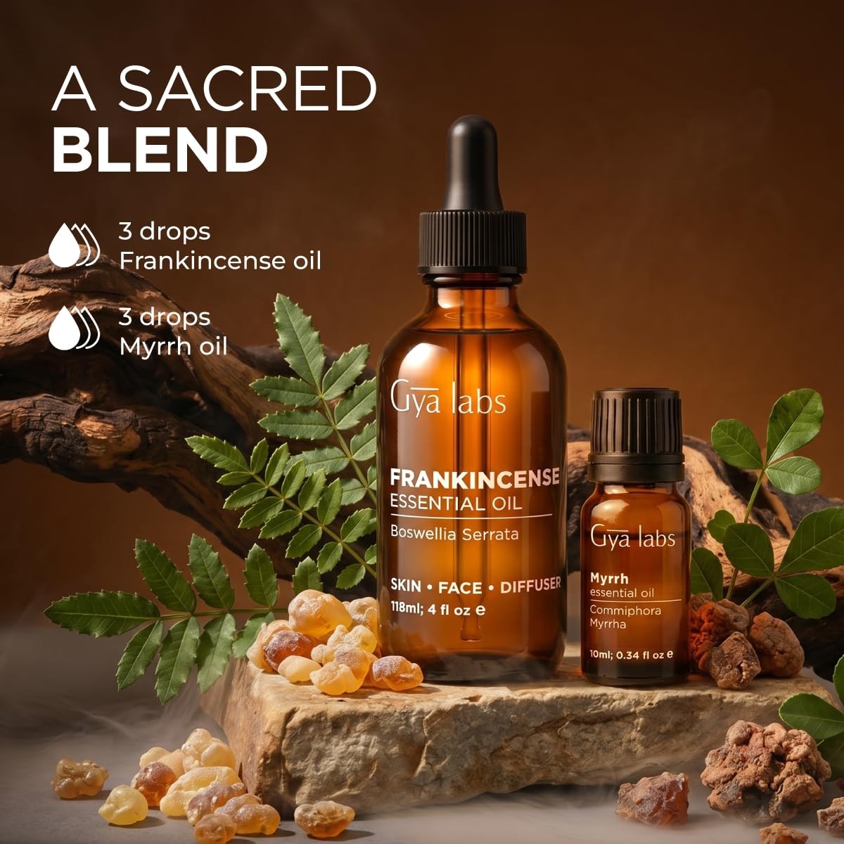 100% Pure Frankincense Essential Oil 4 Fl Oz Frankincense Oil for Hair, Ski…