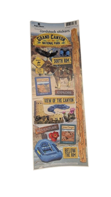 Themed Scrapbook Stickers Sheet Lot City Vacation Outdoor Travel Paper Cardstock