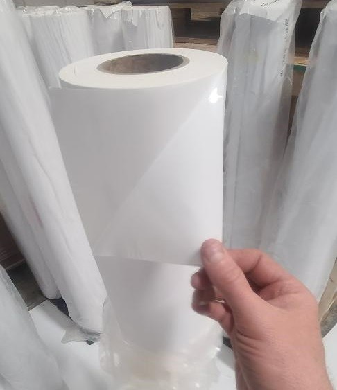 3.4mil Matte White HIGH-TACK Permanent Print Vinyl PSA Solvent Latex Roll 5-Year