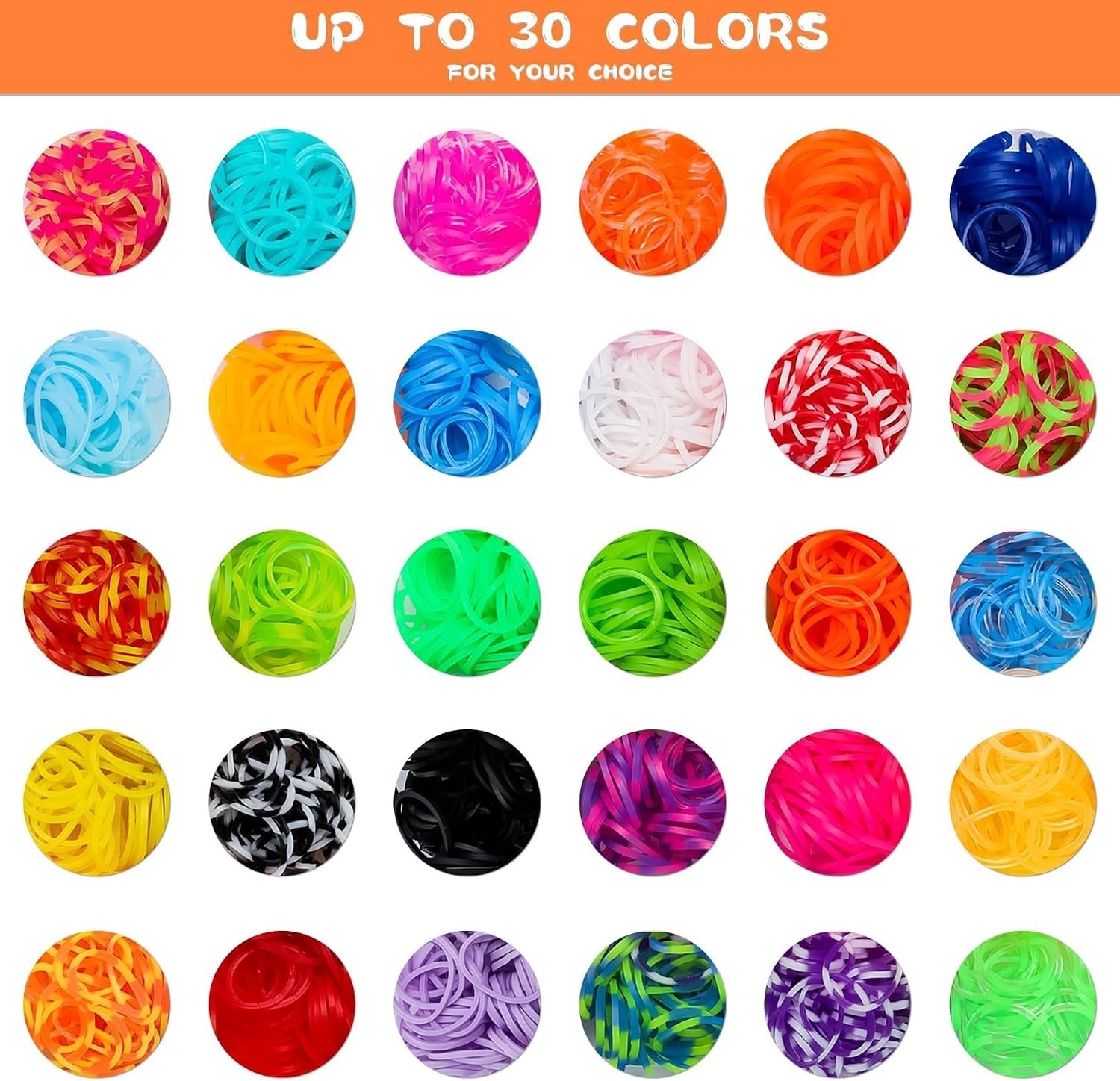 3000+ Colorful Rubber Band Bracelet Kit – DIY Craft Set for Kids’ Creativity