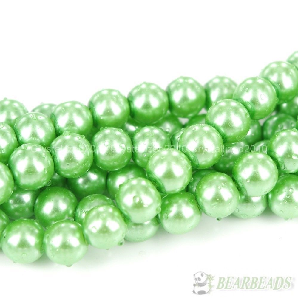 200pcs Top Quality Czech Glass Pearl Round Loose Beads 3mm 4mm 6mm 8mm 10mm 12mm