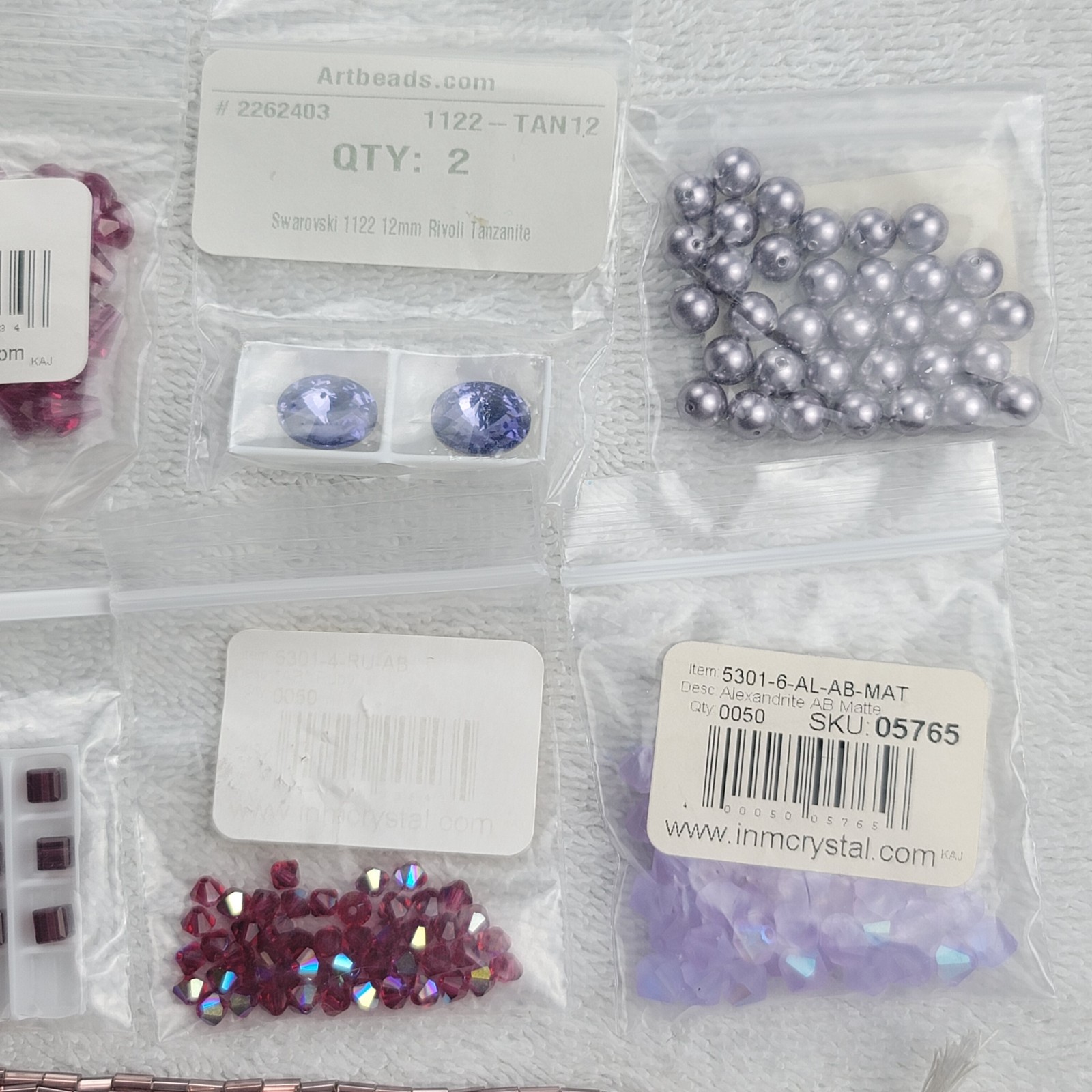 Swarovski Crystal Beads Lot Pendants Rivoli Flatback Pearls Qty Approx 4320 1122