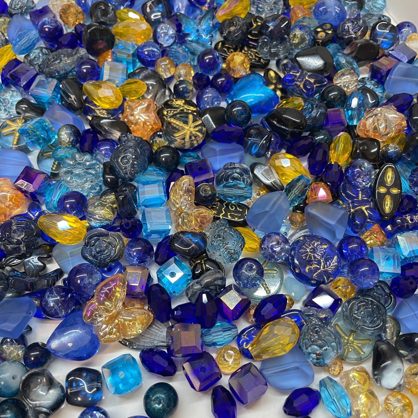 100g Handmade Glass Beads for Jewelry Making – 200 Mixed Styles Assortment