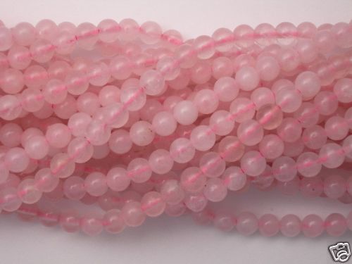 Romantic Rose Quartz 6mm gemstone beads