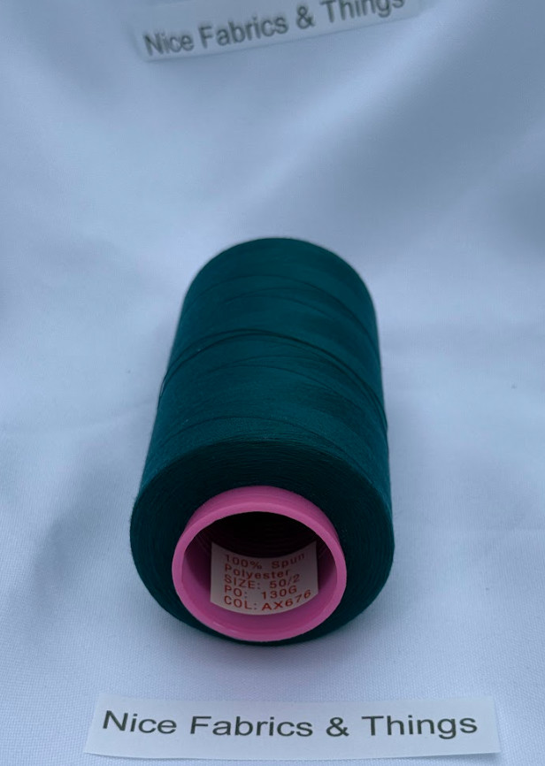 50 Spools -Prussian Blue AX676 Multi Purpose Sewing Thread