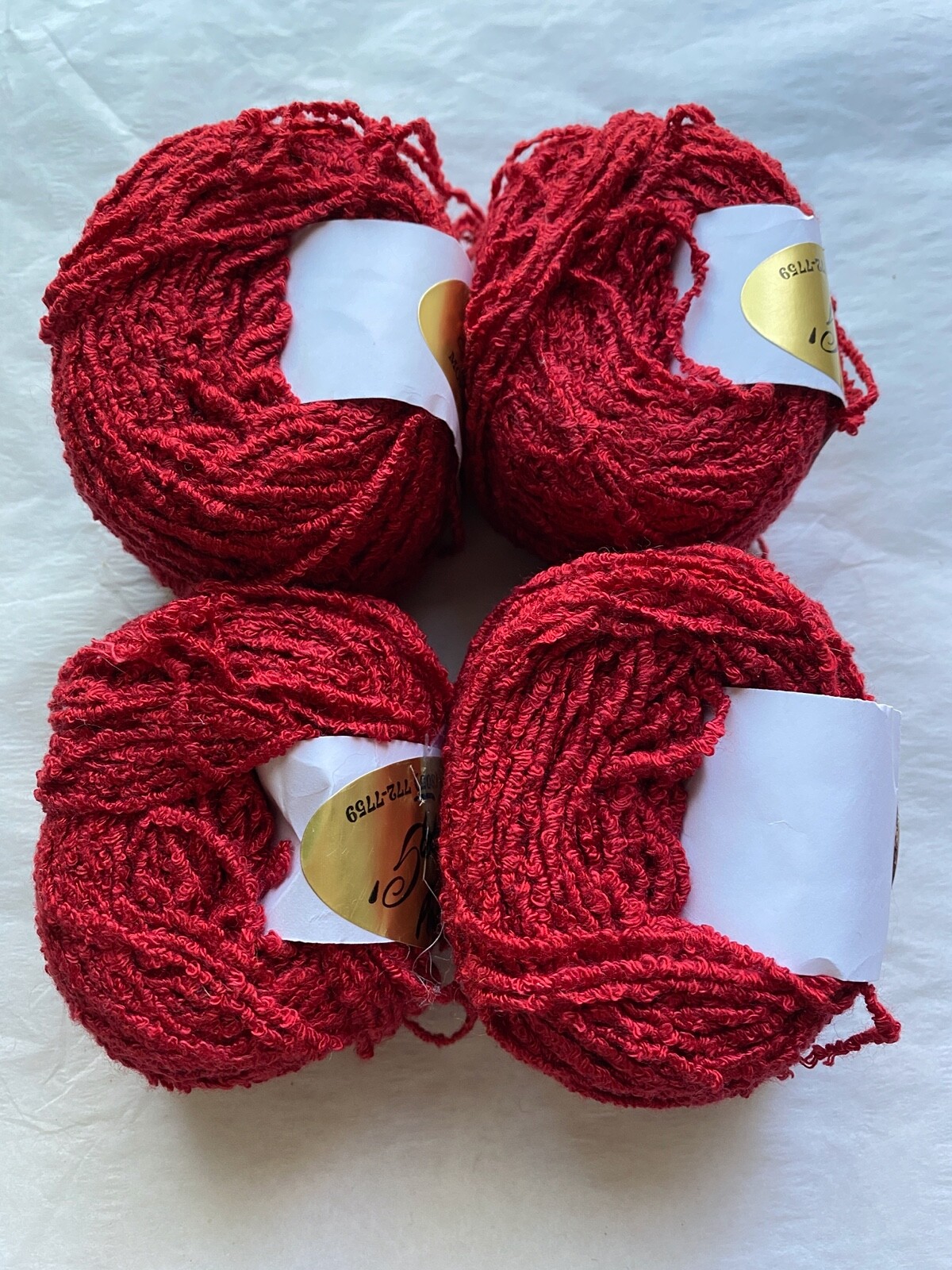 Private Label 100 Yards Viscose True Red Worsted Yarn
