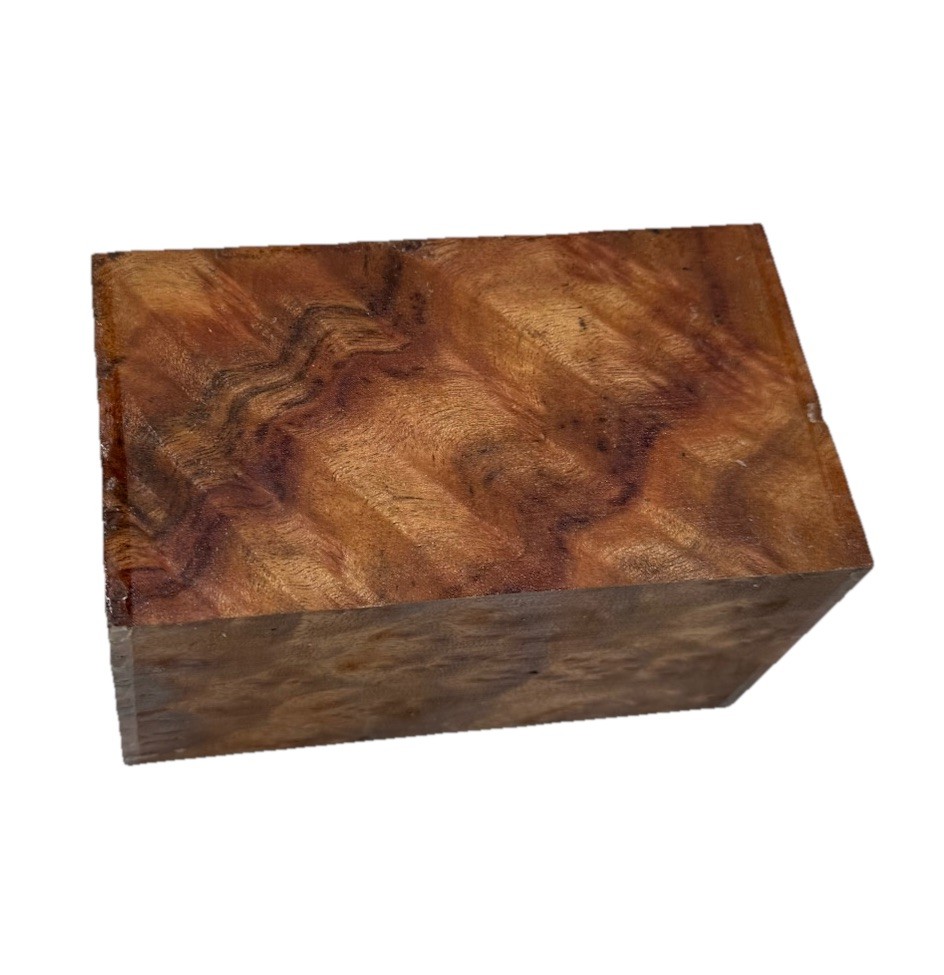 Camphor Burl Wood turning blank / Block 3-7/16″ x 3-7/16″ x 6” (g18) Dried