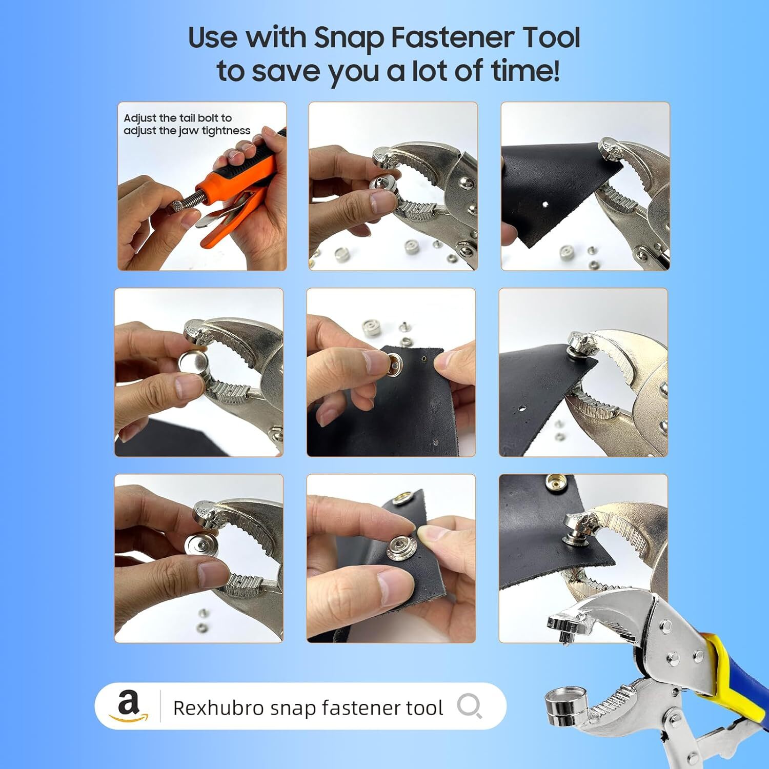 Metal Snaps Fasteners Stainless Steel Snaps Marine Grade With Tool for Boat Tent