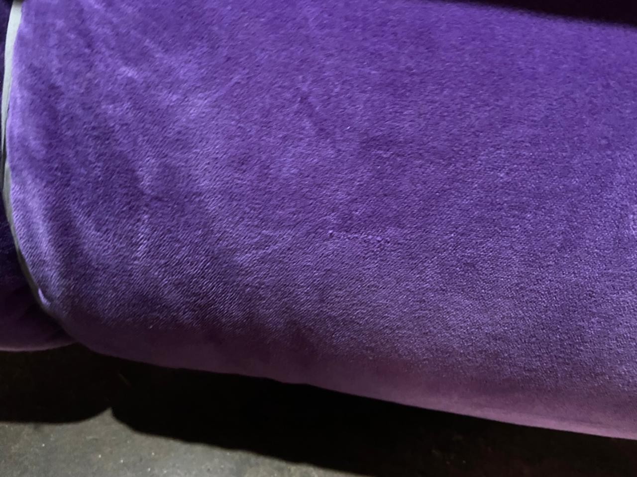 Purple Velvet Natural Dye UPHOLSTERY ~ CURTAIN FABRIC 58″ BY THE YARD