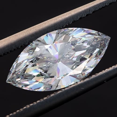 25.Ct Marquise Cut White Lab Grown Diamond Loose Stone VVS1 Certified Gemstone