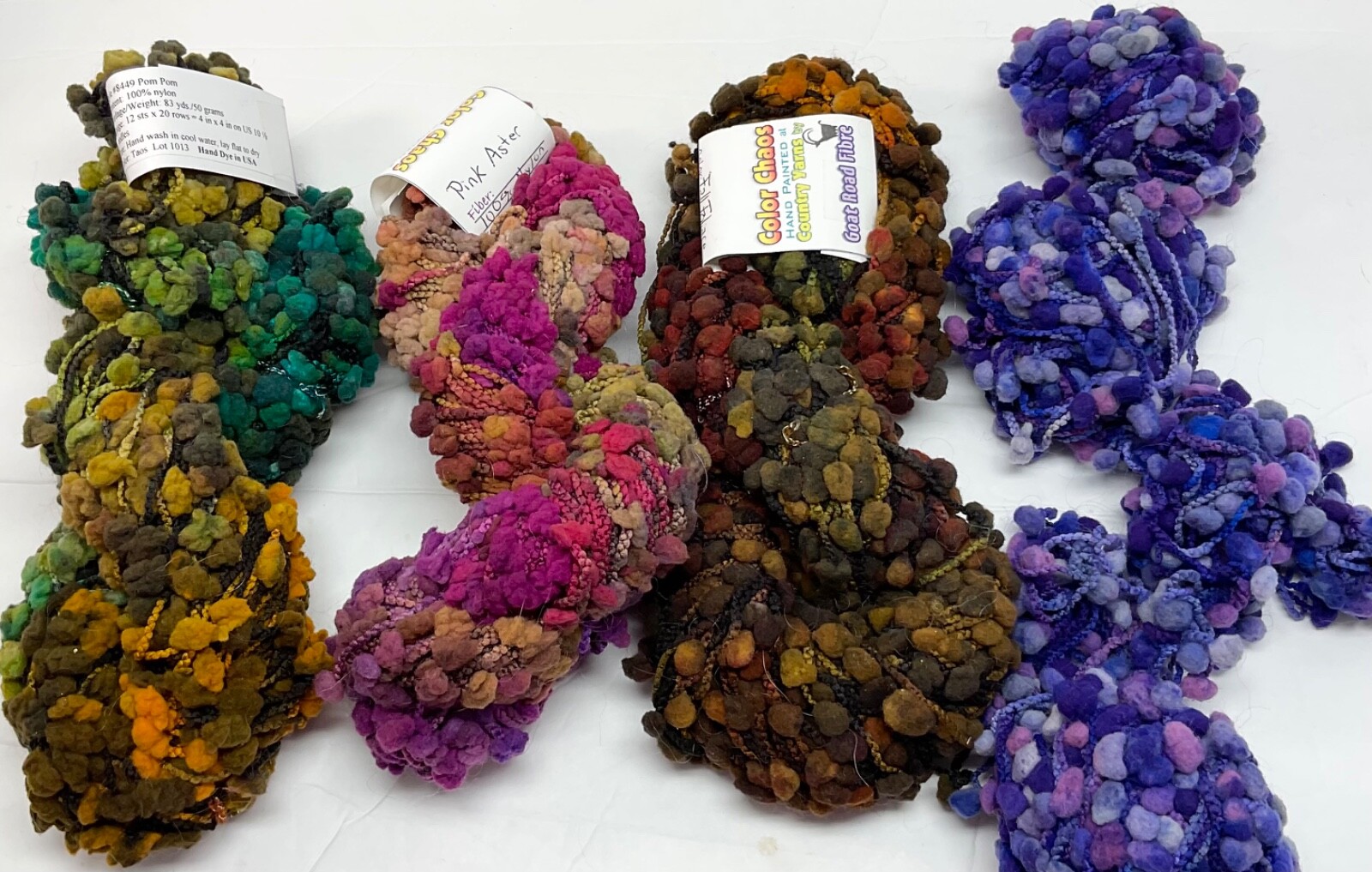 Lucci YarnsHand Painted PomPomYarn Unit 1 Select From Drop Down BoxNylon New
