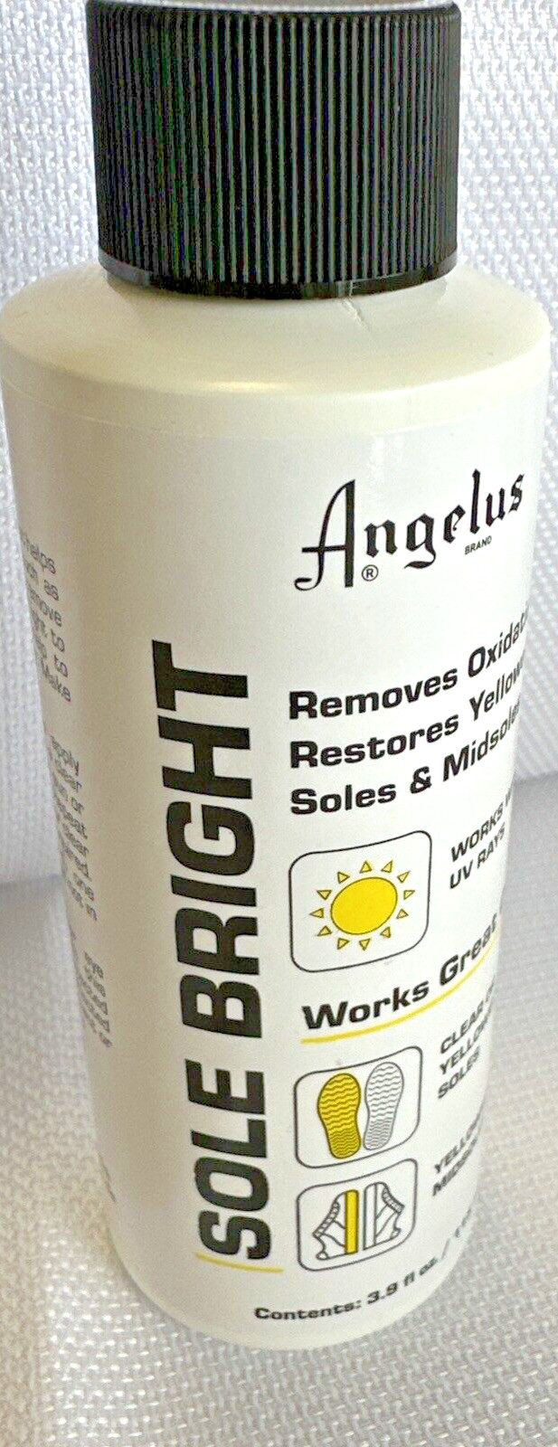 Angelus Sole Bright Removes Oxidation Restores Yellowed Soles & Midsoles 4oz