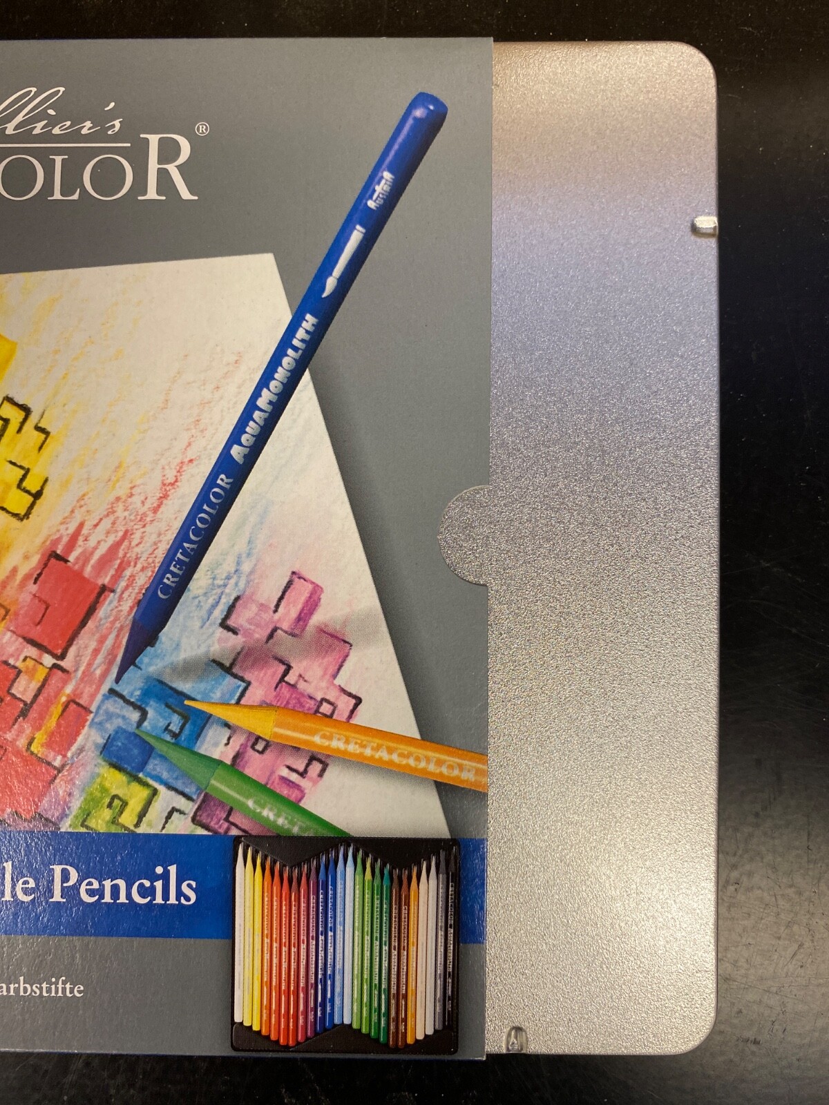 Cretacolor Woodless Aquarelle Pencils 24 Water-Soluble From Austria Never Opened