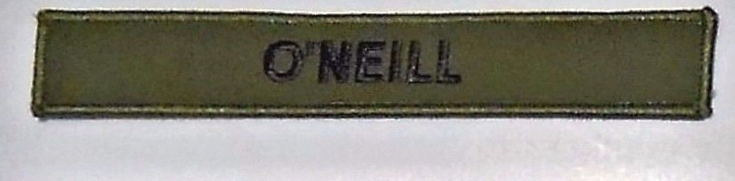 Stargate SG-1 O’Neil Uniform Name Chest Insignia PREMIUM Embroidered Patch 7″