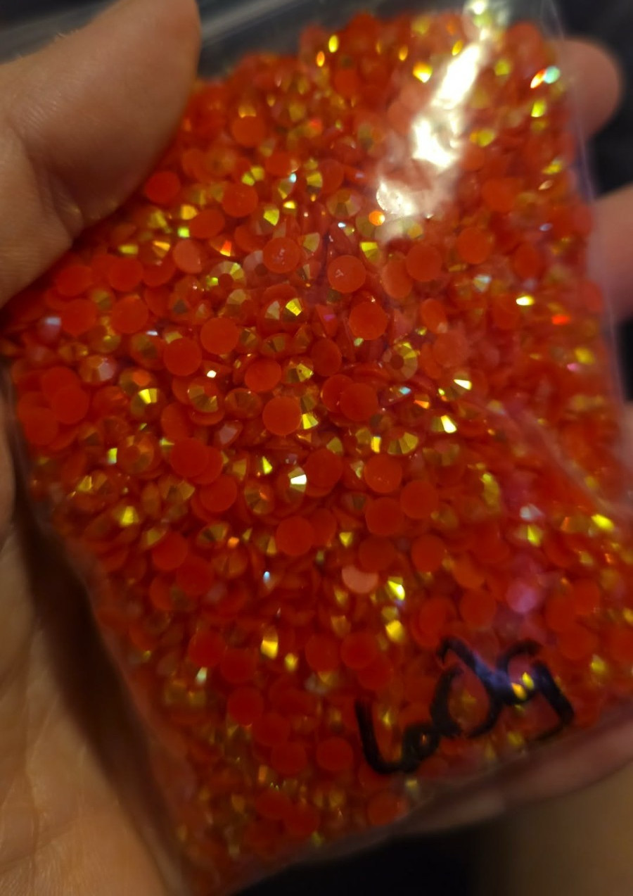 Metallic Orange Bedazzling Jewels Diamond Painting Unknown Amount