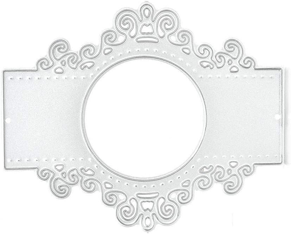 DIY round Lace Mirror Carbon Steel Metal Embossing Cutting Dies Stencils Templat
