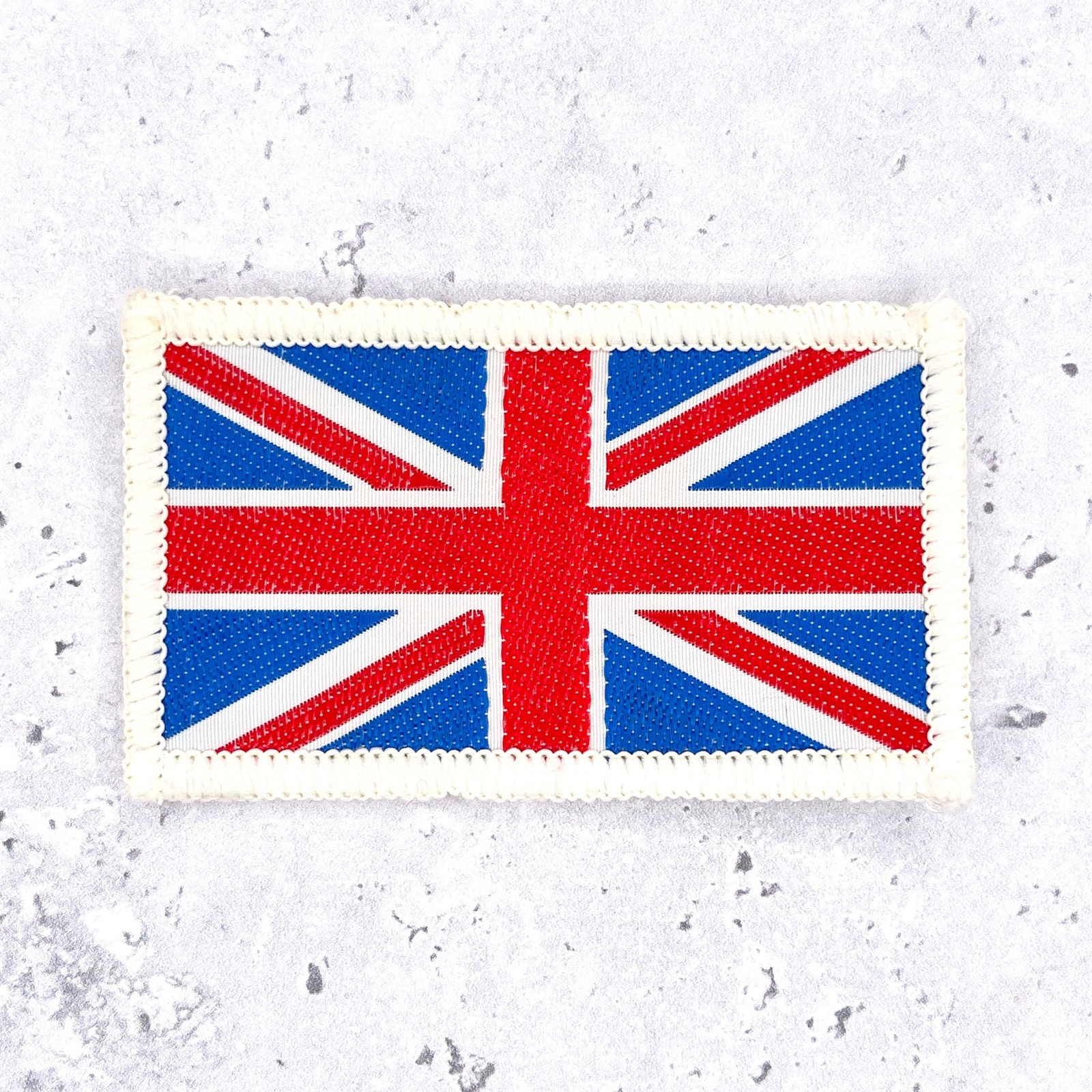 Vintage United Kingdom Patch • British Union Jack Flag Travel Souvenir • Sew-On