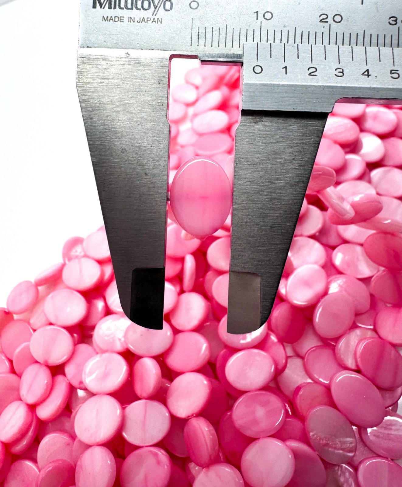 Rose Pink Mother of Pearl Oval Beads Genuine 12x9mm MOP Shell PG323