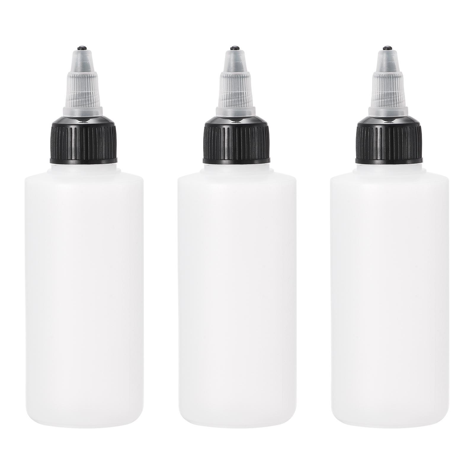 10Pcs 100ml Empty Squeeze Bottles Dispensing Bottle with Twist Top Cap