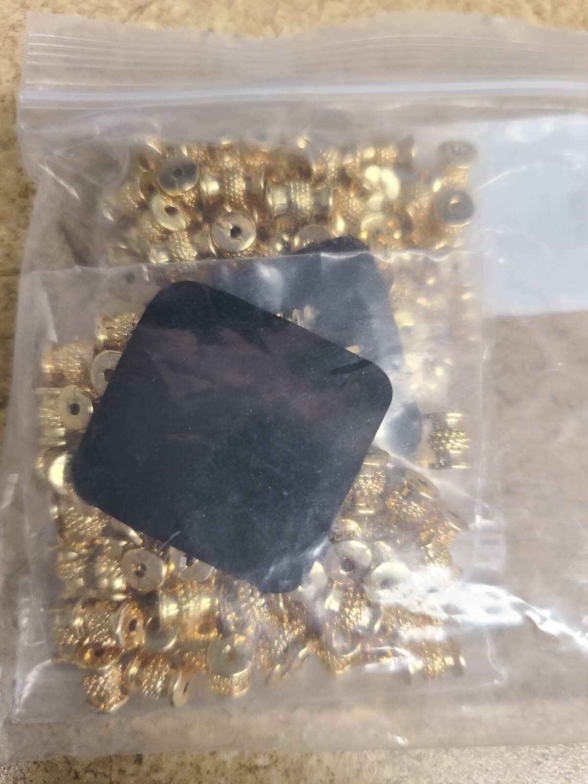 Gold Tone Spacer Bead in Two Sizes Set of 150