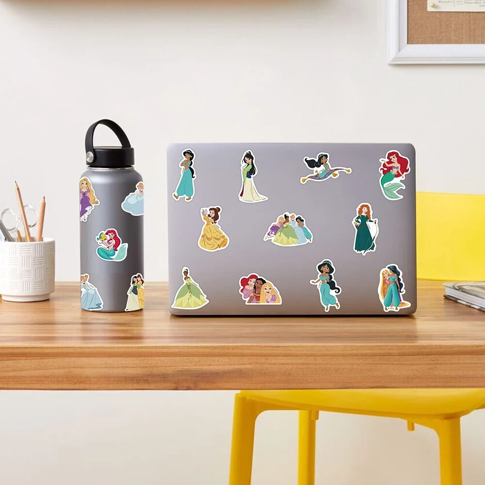 PRINCESSES From DISNEY 50pc STICKER SET, Little girls of all ages love them.
