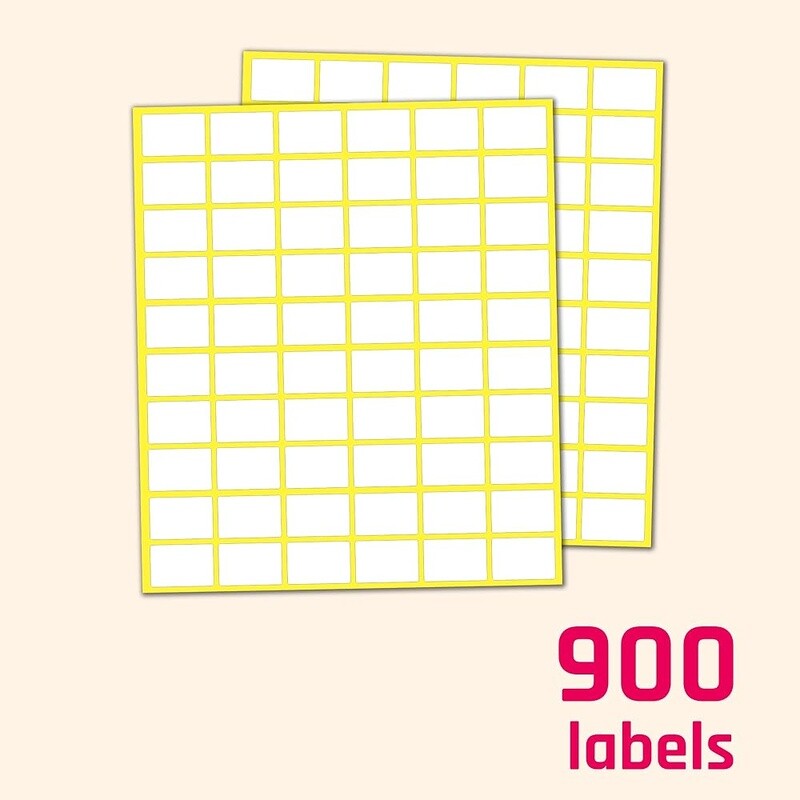 900 Pack Price Stickers Small White Labels Self Adhesive Matte Surface Writing