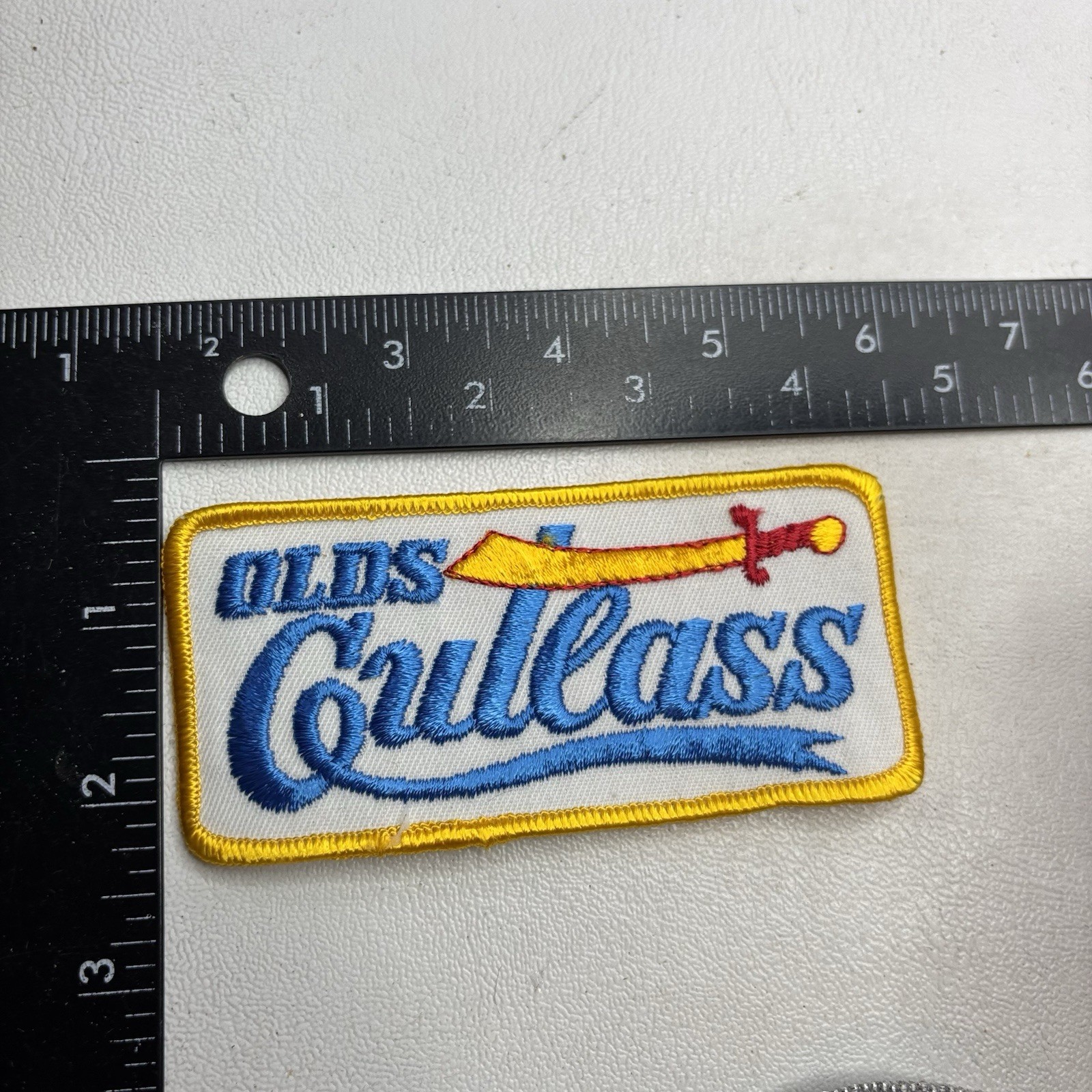 Vtg c 1980s OLDS CUTLASS Oldsmobile Car Auto Patch 501G