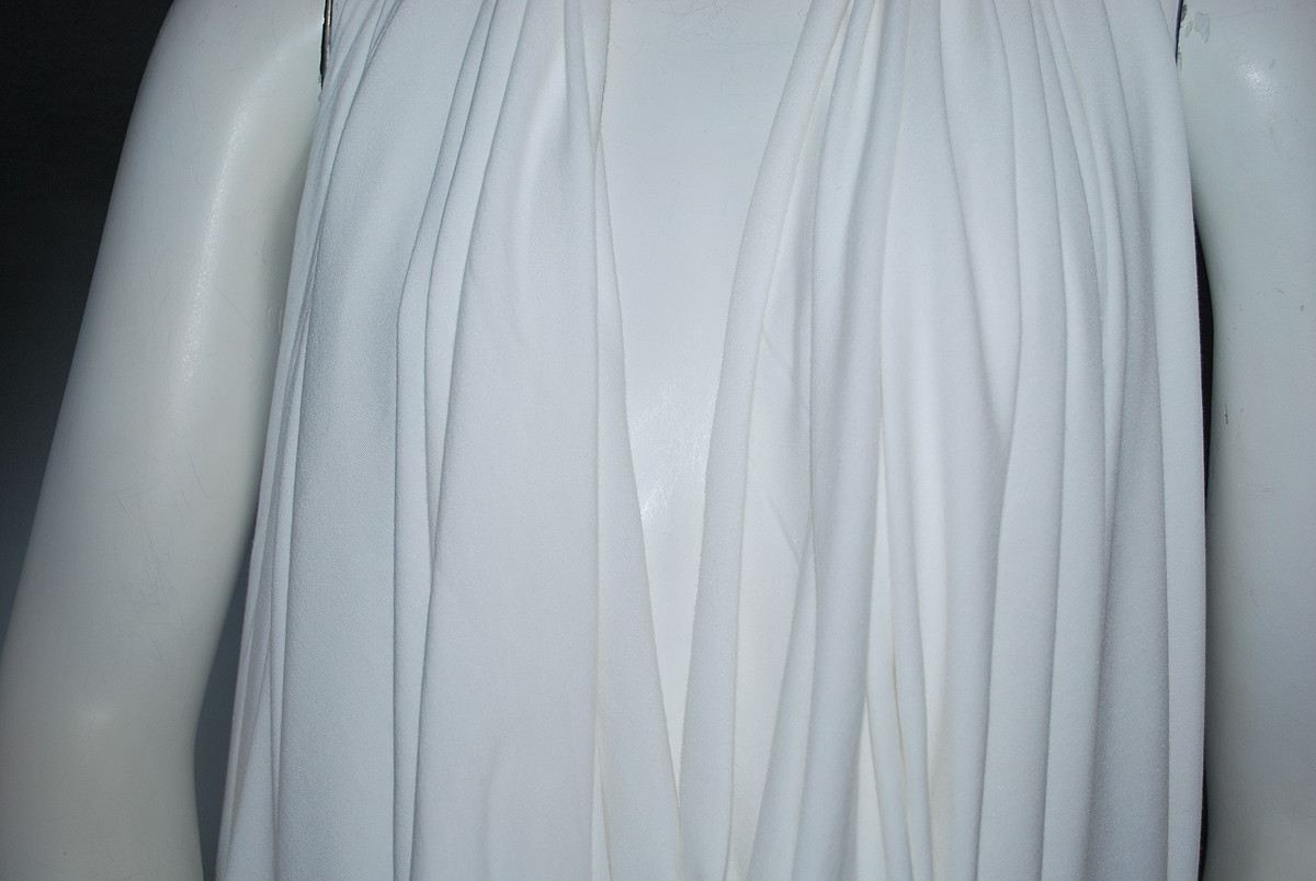 Silky Micro Modal Supima 4 Ways Spandex Jersey Knit Fabric Eco-Friendly White