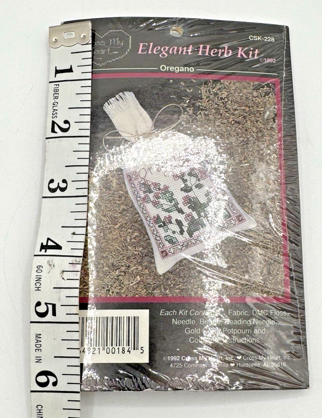 Elegant Herb Oregano Kit Cross Stitch Pattern Kit By Cross My Heart NOS