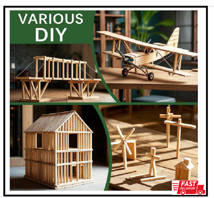 75 Pcs Balsa Wood Sticks 1/4 X 1/4 X 12 Inch Balsa Wood Strips Hardwood Square D